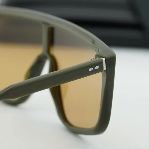 Isabel Marant IM 0096/S 01ED 70 Shield Sunglasses - Green/Brown - Picture 2 of 10